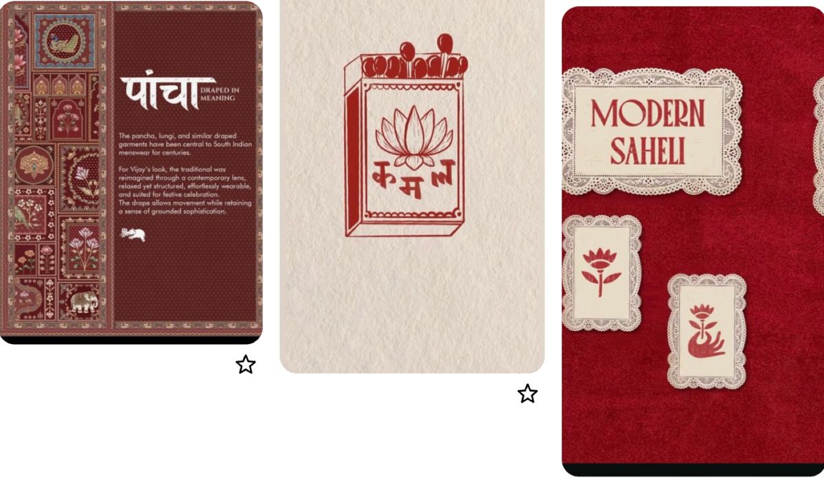 The Snail Mail Club parcel: matchbox-style cards, a lotus lino print and stamps on maroon velvet.